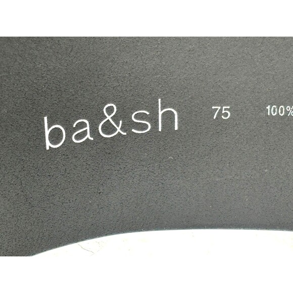 BA&SH Wide Cow Leather Belt Black Noir 1544-5144 Made in Italy US 29.5 Sm/Md EUC - Picture 8 of 16